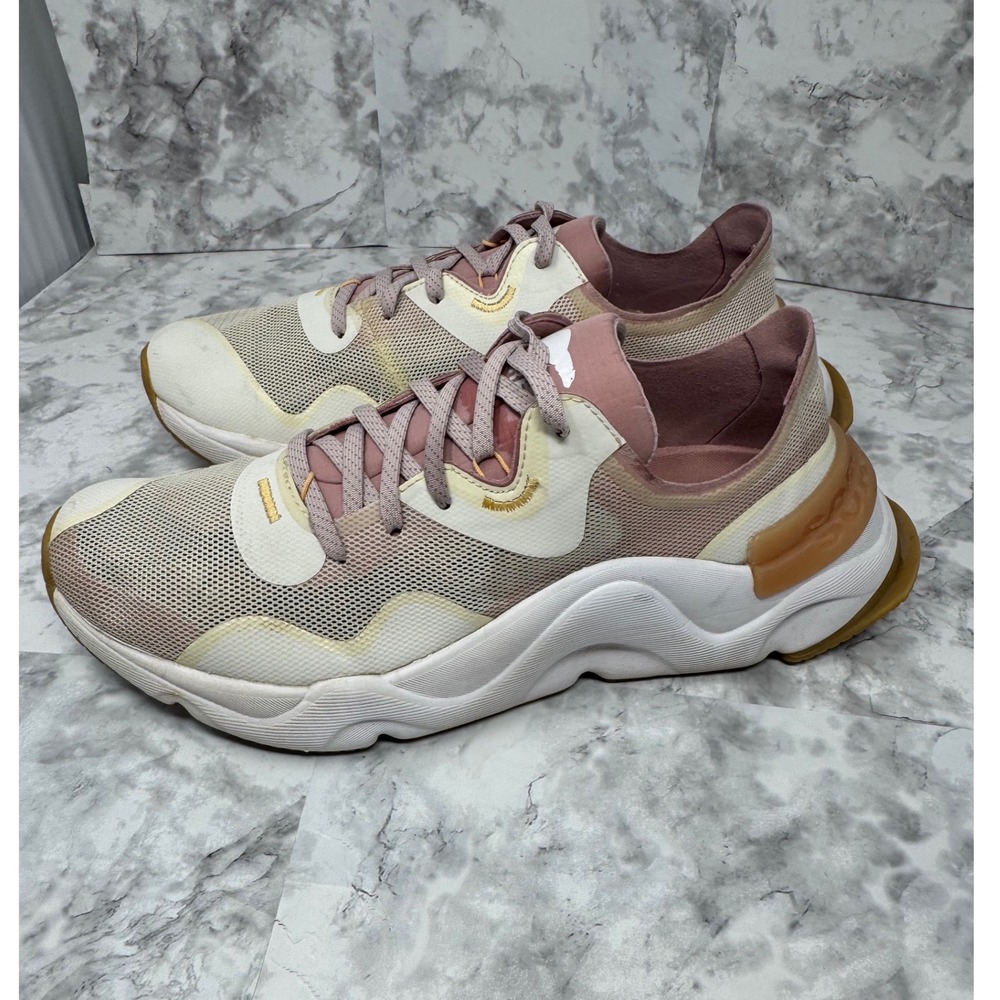 Sorel Kinetic Impact II 🩷chunky Lace Sneakers Chalk Pink Ice athletic Womens 99 - Picture 2 of 9